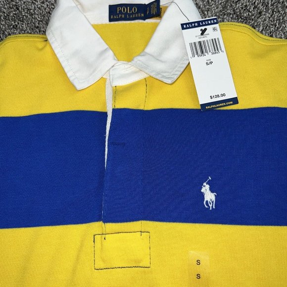NWT! Polo Ralph Lauren Women's Striped Jersey Rugby Long Sleeve Shirt - Picture 5 of 6